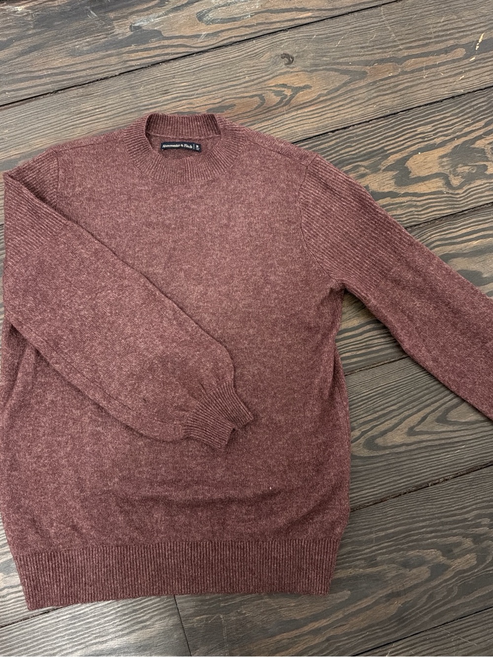 Abercrombie Crewneck Sweater - Wine Heather